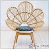 Ghế mây thư giãn tựa hoa - nội thất mây mộc efadesign.vn